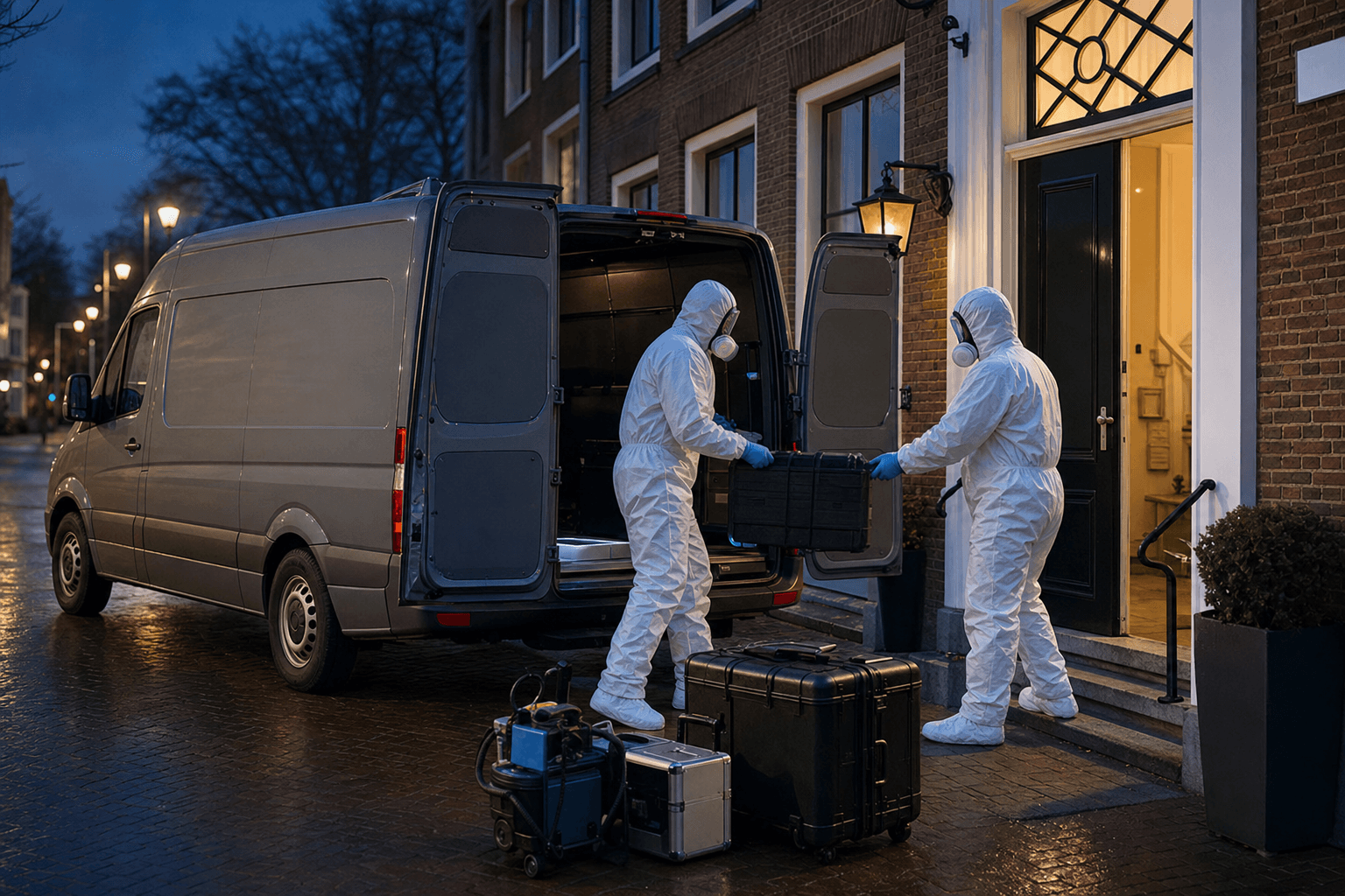 Calamiteitenteam met neutrale bus en directe telefonische triage